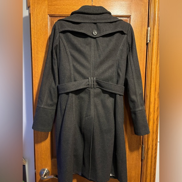 Gently used dressy wool trench style coat - Picture 2 of 2